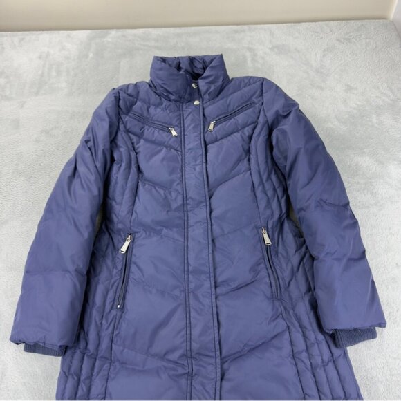 Michael Michael Kors Women's Size XS Purple Long Puffer Jacket Winter Outdoors - Picture 15 of 15